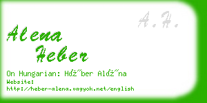 alena heber business card